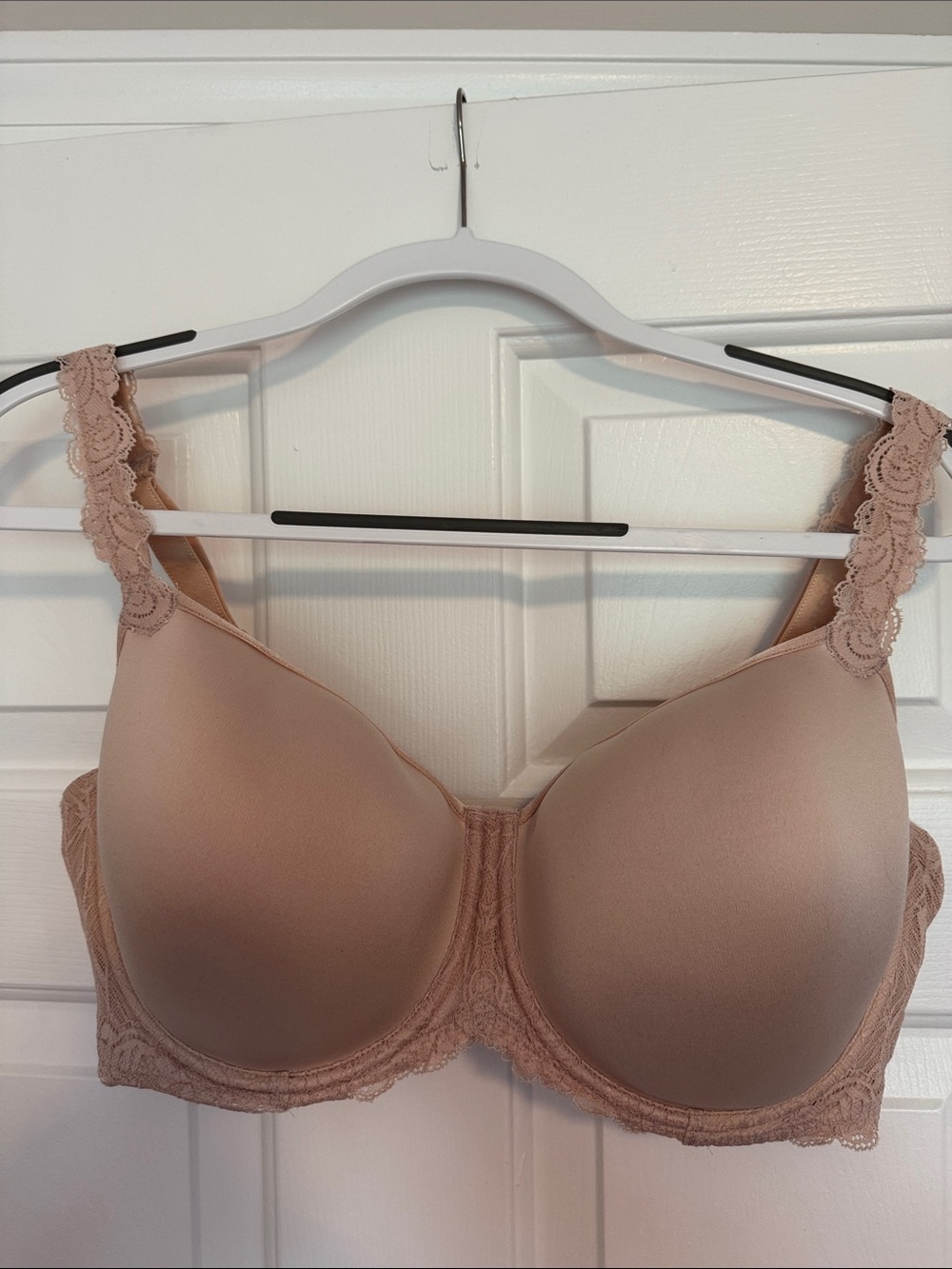 Walcoal Everyday Nude Lace-Trim T-Shirt Bra 40DD